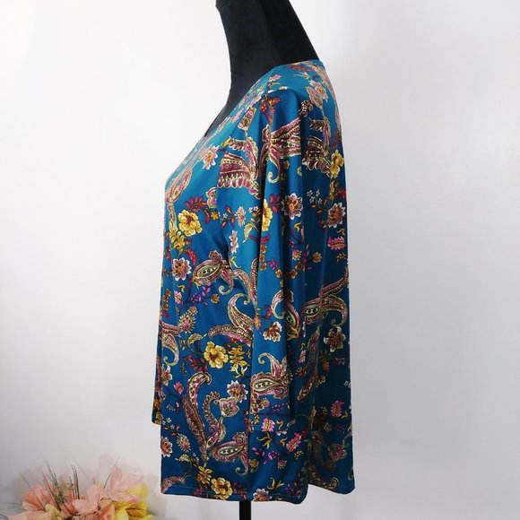 NEW Exclusive One 3/4 sleeve blouse 1X 2X 3X - Picture 4 of 8